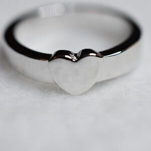 NWOT Evbea Simple Chic Heart Cottagecore Stainless Steal Size 6 Ring